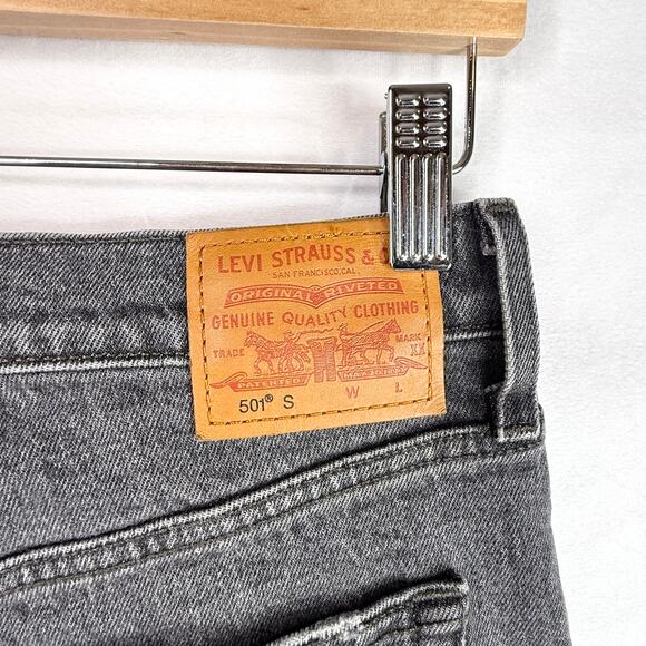 Levi's 501 Skinny Coal Black Jeans 29 - Picture 5 of 10